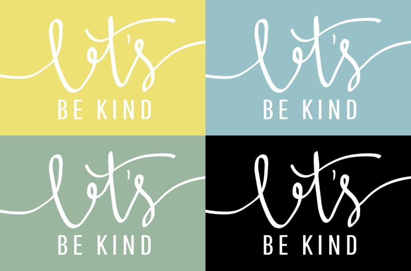 Let's Be Kind freebie [via The Nectar Collective]