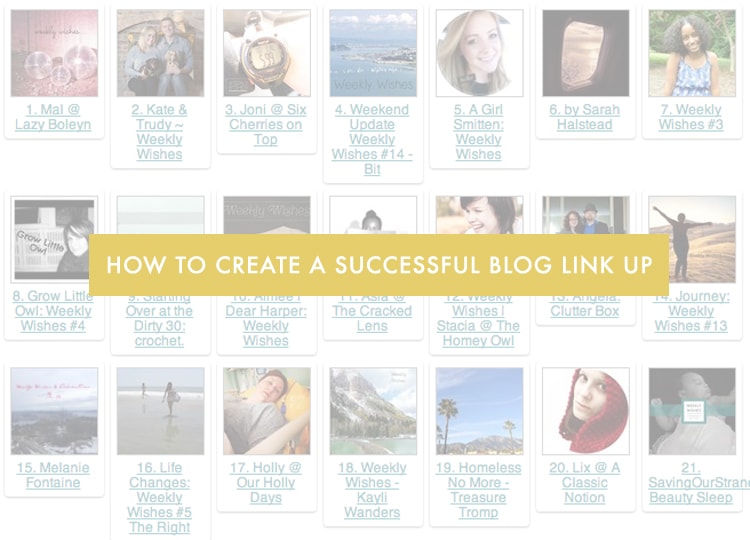 How to Create a Successful Blog Link Up