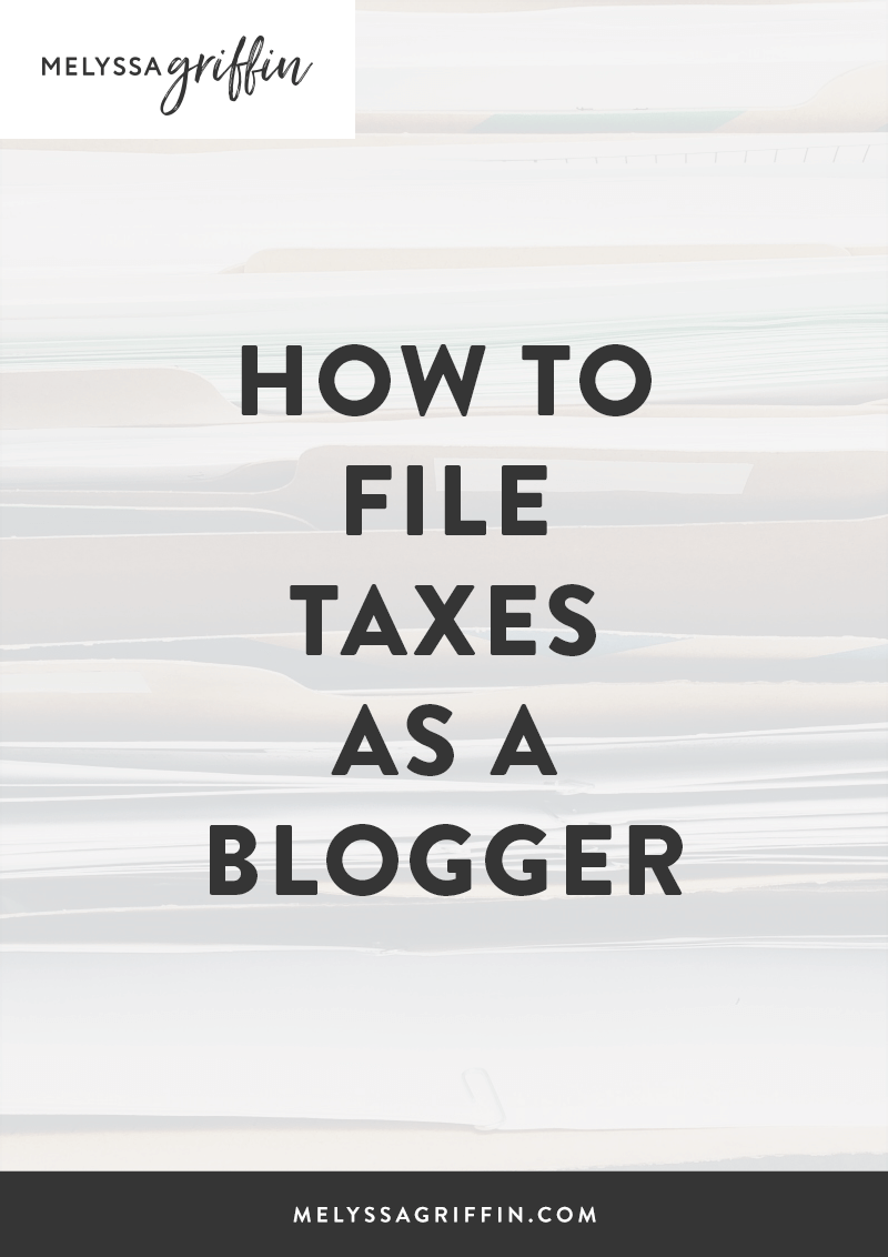 How to File Taxes as a Blogger!