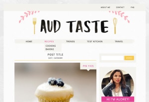 Blog Design for Aud Taste by The Nectar Collective