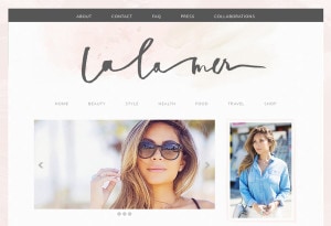 Blog Design for LaLaMer by The Nectar Collective