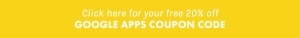 Coupon code for Google Apps!
