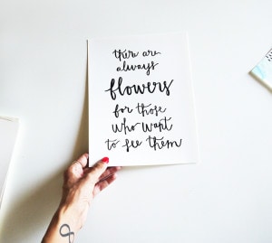 Love this quote + lettering!