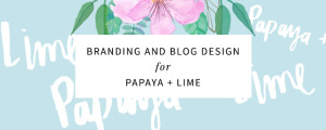 Papaya + Lime #Branding and Blog Design by The Nectar Collective