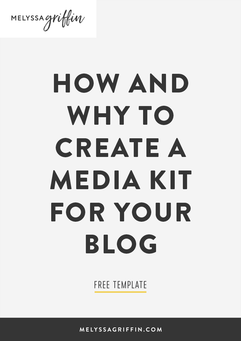 How and Why to Create a Media Kit for your Blog