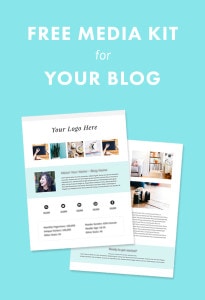 How and Why to Create a Media Kit for Your Blog (Free Template!)