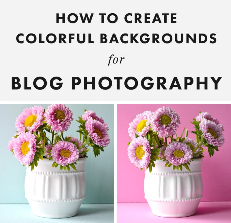 How to Create Colorful Backgrounds for Blog Photography