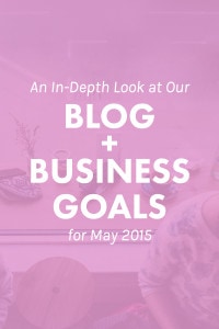 An In-Depth Look at Our Blog + Business Goals for May 2015