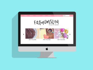 Blog Design for Fat Mum Slim by The Nectar Collective