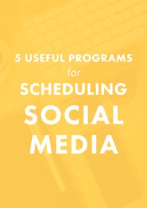 5 Useful Programs for Scheduling Social Media. | Do you LOVE social media because it connects you to your audience and customers, but HATE how much time it takes to do everyday? You have to check out these 5 social media scheduling programs. #lifechanging