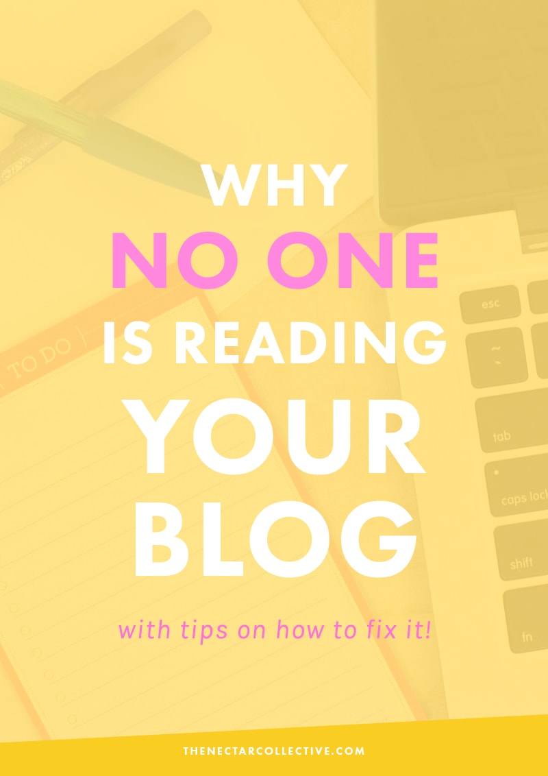 5 Reasons Why No One's Reading Your Blog (And How to Fix Them) | Having trouble growing your audience? I SO get that. After 2.5 years of blogging, these are my five best tips and reasons why your blog might not be growing.