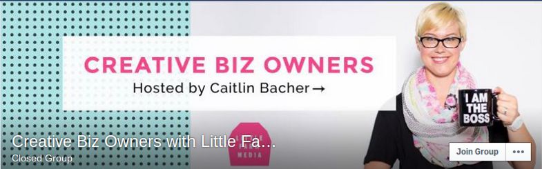 Creative Biz Owners Facebook Group Hosted by Caitlin Bacher