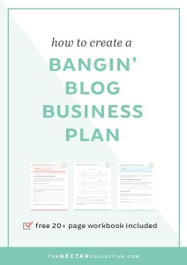 How to Create a Bangin' Blog Business Plan | Want to turn your blog into a business and make a living online? You need to start with a plan. This detailed post describes exactly how to create a strategy for your blog. It also includes a totally FREE 20+ page workbook that you can use to create the blog business of your dreams! Just click through to read the post and download the workbook. Woo!