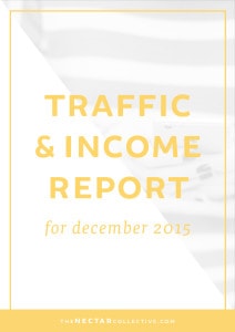 December 2015 Traffic and Income Report