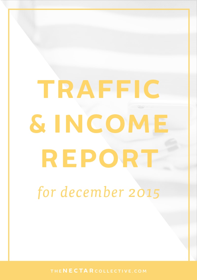 December 2015 Traffic and Income Report