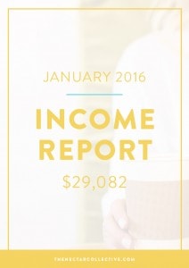 January 2016 Income Report