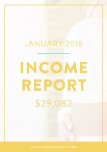 January 2016 Income Report