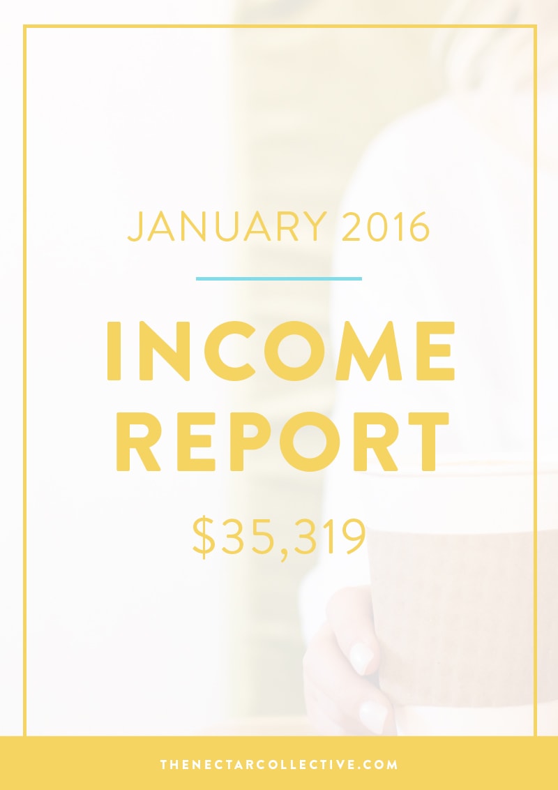 January 2016 Income Report