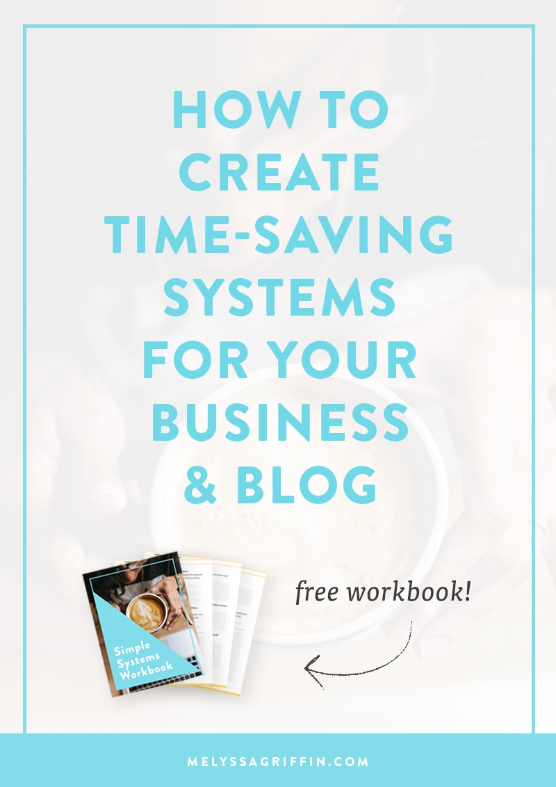 Having trouble getting everything finished on your to do list? Do you want to grow your business and blog, but think there aren't enough hours in the day? Well, if you're an entrepreneur or blogger, you just need better SYSTEMS! Click through to read how to do it! There's even a free workbook download. ;)