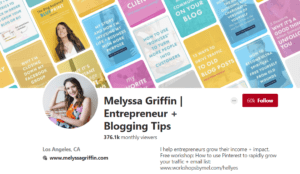 Melyssa Griffin Pinterest Profile