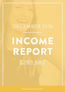Income + Launch Report from female entrepreneur, Melyssa Griffin