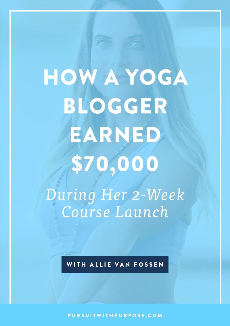 How a Yoga Blogger Earned $70,000 During Her 2-Week Course Launch