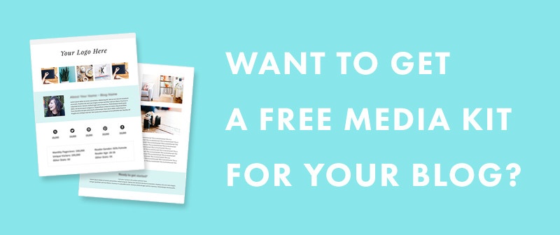 A Free Media Kit Template for your Blog